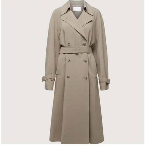 OAK + FORT Jackets & Blazers - OAK + FORT Oversized Trench Coat in Brindle